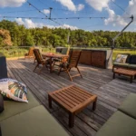 Houses on water Nowa Wies Zbaska - roof terrace