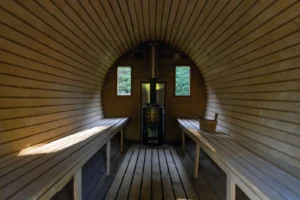 Nowa Wies Zbaska sauna interior