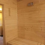 Domek na wodzie Wysoka - Sauna wnętrze 4